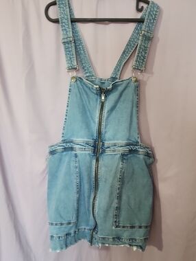 wild fable Light Blue Denim Overall Dress